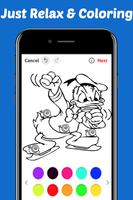 Learn Draw Coloring for Duck Donald by Fans imagem de tela 3