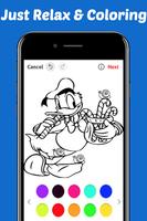 Learn Draw Coloring for Duck Donald by Fans पोस्टर
