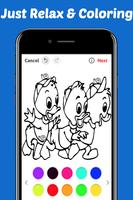 Learn Draw Coloring for Duck Donald by Fans capture d'écran 2