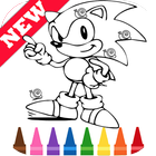 Learn Draw Coloring for Sonic Hedgehog by Fans আইকন