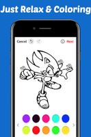 Learn Draw Coloring for Sonic Hedgehog by Fans スクリーンショット 3