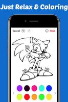 Learn Draw Coloring for Sonic Hedgehog by Fans capture d'écran 1
