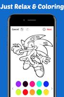 Learn Draw Coloring for Sonic Hedgehog by Fans imagem de tela 2