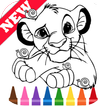 Learn Draw Coloring for The King Lion by Fans