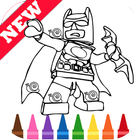 Learn Coloring for Lego Bat Man Heroes by Fans icône