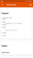 Learn HTML Programming اسکرین شاٹ 1