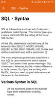 Learn SQL offline screenshot 2