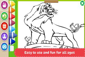 Learn to Coloring for The King Lion by Fans plakat