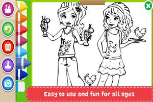 Learn to Coloring for Lego Friends by Fans captura de pantalla 2