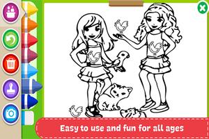 Learn to Coloring for Lego Friends by Fans captura de pantalla 3