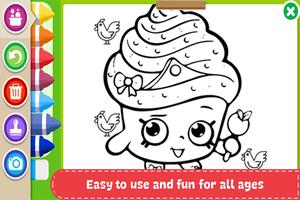 Learn to Coloring for Shopkins by Fans Affiche
