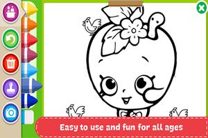 Learn to Coloring for Shopkins by Fans স্ক্রিনশট 1