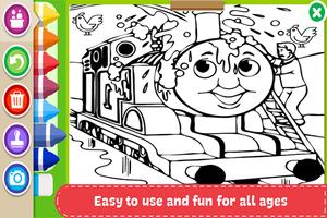Learn to Coloring for Thomas Train Friends by Fans Affiche