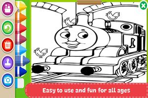 Learn to Coloring for Thomas Train Friends by Fans Ekran Görüntüsü 1