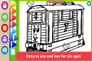 Learn to Coloring for Thomas Train Friends by Fans captura de pantalla 3