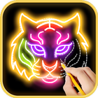 Learn to draw Glow Zoo أيقونة