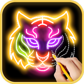 Learn to draw Glow Zoo icon