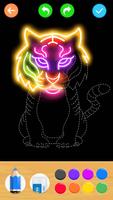 Learn to draw Glow Zoo تصوير الشاشة 1