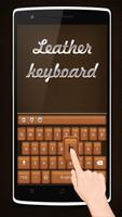 Luxury Leather Keyboard Theme постер