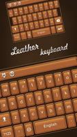 Luxury Leather Keyboard Theme captura de pantalla 1