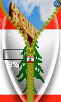 Lebanon Zipper Lock Screen ảnh chụp màn hình 1