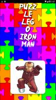Puzzle Lego IronMan ポスター