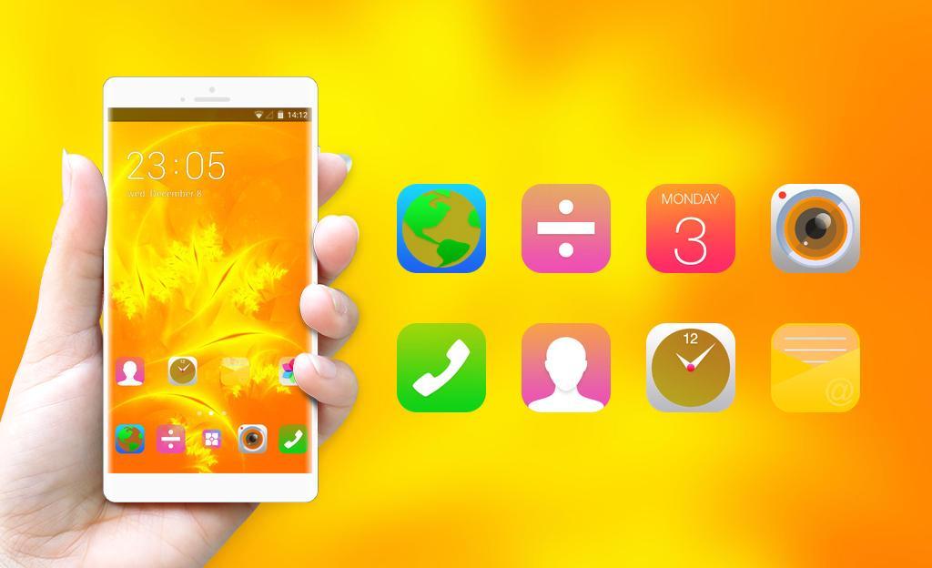 Theme For Lenovo A1000 Orange Wallpaper For Android Apk Download