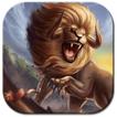 féroce chasse roi Lion thème