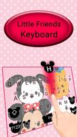 Cute Little Friends Keyboard Theme Affiche