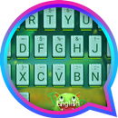 Little Green Monster Theme&Emoji Keyboard APK