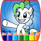 coloring book for little pony coloring kids ikona