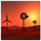 Sunset Windmill LWP ícone