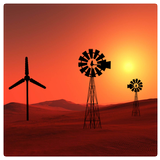 Sunset Windmill LWP icône