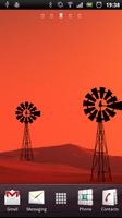 Sunset Windmill LWP اسکرین شاٹ 1