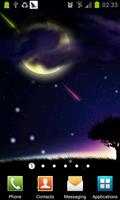 meteor and moon livewallpaper Cartaz