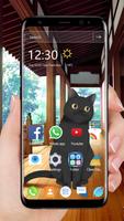 Black cat live wallpaper 포스터