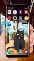 Black cat live wallpaper 스크린샷 1