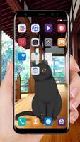 Black cat live wallpaper 스크린샷 2