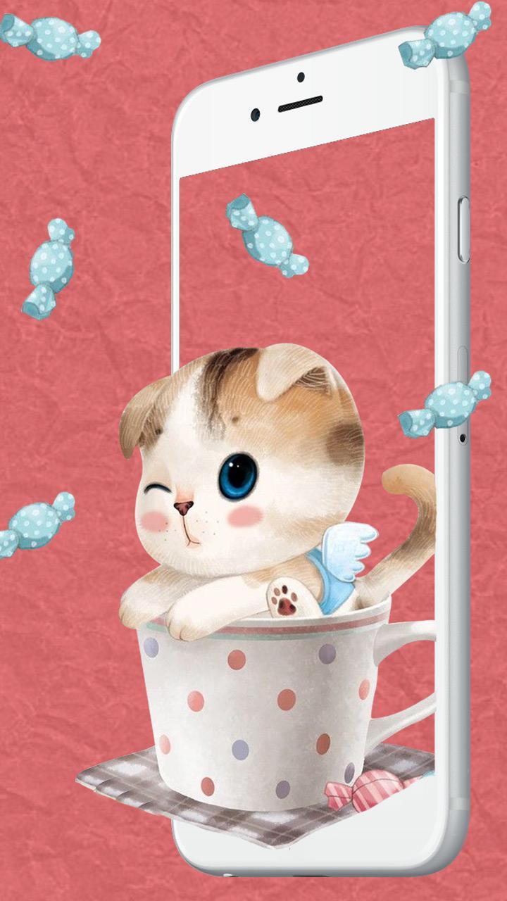 Android 用の 甘い猫の3d壁紙 Apk をダウンロード Android 用の 甘い猫の3d壁紙 Apk をダウンロード