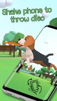 3D Cute puppy theme&Lovely dog wallpaper پوسٹر
