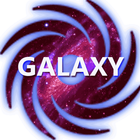 Beautiful galaxy background icon