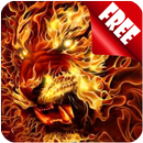 Flame Roaring Lion Live Wallpaper free APK