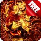 Flame Roaring Lion Live Wallpaper free icono