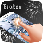 Broken screen prank wallpaper-icoon