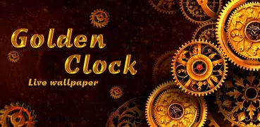 Golden Clock Live Wallpaper