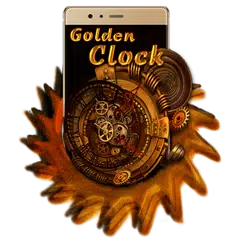 Golden Clock Live Wallpaper