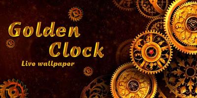 Golden Clock Live Wallpaper capture d'écran 3