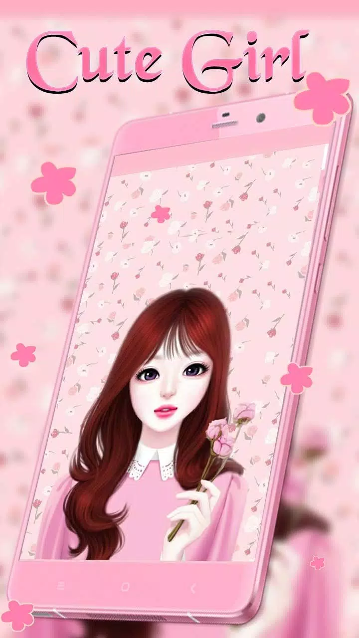 Download Cute Roblox Girl Stylish Pink Wallpaper