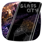 New York Glass City Theme Launcher icône