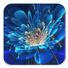 Glowing Flowers HD Wallpaper آئیکن